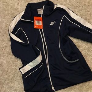 Nike Track Jacket, girls large, navy